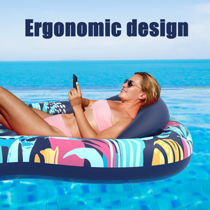 Materassino Gonfiabile in PVC <span class=keywords><strong>per</strong></span> Adulti, Tappetino Galleggiante <span class=keywords><strong>per</strong></span> Prendere il Sole, Zattera <span class=keywords><strong>per</strong></span> Relax all'Aperto, Lettino Galleggiante <span class=keywords><strong>per</strong></span> Piscina - Product Image 5