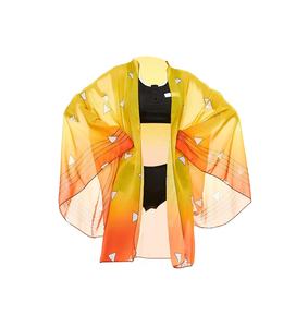 Costume <span class=keywords><strong>Cosplay</strong></span> Demon Slayer, Set 3 Pezzi Kimetsu No <span class=keywords><strong>Yaiba</strong></span>, Bikini da Spiaggia, Costume da Bagno con Copricostume in Chiffon Trasparente, Cardigan, Costumi Anime - Product Image 4
