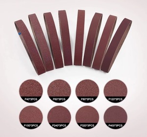 Bandas <span class=keywords><strong>de</strong></span> Lijado <span class=keywords><strong>de</strong></span> 2x42 Pulgadas, Juego Completo <span class=keywords><strong>de</strong></span> 24 Piezas, 3 <span class=keywords><strong>de</strong></span> Cada Grano 40, 60, 80, 120, 150, 240, 320, 400, <span class=keywords><strong>de</strong></span> Óxido <span class=keywords><strong>de</strong></span> <span class=keywords><strong>Aluminio</strong></span> - Product Image 2