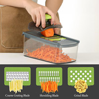 Draagbare Groente Shredder Grinder Aardappel Vegetarie Ui Chopper Snijmachine Snijmachine Groentesnijder Groente Chopper Mandoline
