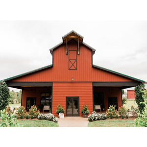 Estructura de acero prefabricada Venue Farm Barndominium Red Wedding Barndo Kits Rustic Country Pole Barn para la <span class=keywords><strong>venta</strong></span> con diseño - Product Image 1