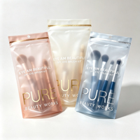 Sachet Doypack Personnalisé Refermable en Plastique pour Pinceaux de Maquillage avec Logo – Vente en Gros