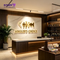 Lettres 3D en acier inoxydable personnalisées rétroéclairées par LED, halo inversé illuminé, logo mural pour entreprise, bureau, signalétique, étanche IP65, usage commercial