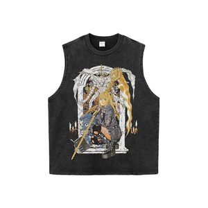 เสื้อยืดลายการ์ตูนอนิเมะและการ์ตูนญี่ปุ่นสำหรับชายหญิงเสื้อยืดฮิปฮอปเทรนด์จีนทรงหลวม - Product Image 2