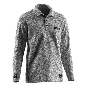 Polo décontracté pour homme à manches longues, de bonne qualité, avec logo personnalisé, style color block, col rabattu, idéal pour le golf - Product Image 3