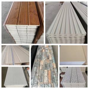 Panneaux sandwich en <span class=keywords><strong>polyuréthane</strong></span> PU de revêtement en acier de couleur de haute qualité <span class=keywords><strong>Isolation</strong></span> thermique 20mm Panneaux de revêtement mural extérieur de villa - Product Image 3