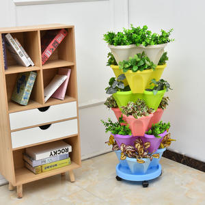 Custom design Wholesale <strong>Cheap</strong> Multi-layer Plastic Flower Pot <strong>extra</strong> <strong>Large</strong> Plastic <strong>Planter</strong> - Product Image 3
