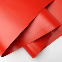 100% Ripstop Polyester 1000D TPU bateau gonflable dirigeable tissu 2 côtés TPU stratification rouge bateau gonflable tissus