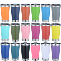 Gobelet isotherme RTS 16 oz en acier inoxydable avec ouvre-bouteille, portable pour l'extérieur, pour café glacé et bière
