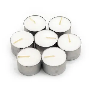 Fornitore di candele luminose per il tè candele bianche devozionali candela tealight da 9 ore