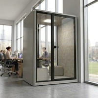 UNIBOOTH Studio Pod Préfabriqué à Installation Rapide, Insonorisation 30dB, Ignifuge ISO 23351, Montage Rapide pour Salle de Réunion, Usine, OEM, ODM