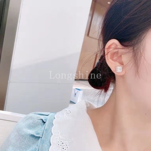 Longshibe เครื่องประดับเพชรกลาง Buggete กับสองรอบ Hola เพชรตั้งต่างหู - Product Image 4