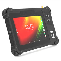 Tablet PC Robusta Hidon de Alta Calidad con Sistema Operativo Android, 8 Pulgadas, 4GB+64GB, PC Industrial con RJ45, OTG, NFC, Huella Dactilar, Lector de Códigos de Barras 2D, UHF RFID