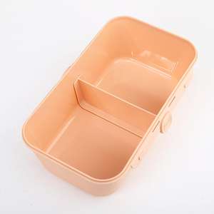 Boîte à bento en plastique à impression mignonne pour enfants de 1000ML Boîte à lunch haute capacité avec bouteille d'eau Ensemble de boîtes à lunch pour enfants sans BPA - Product Image 5