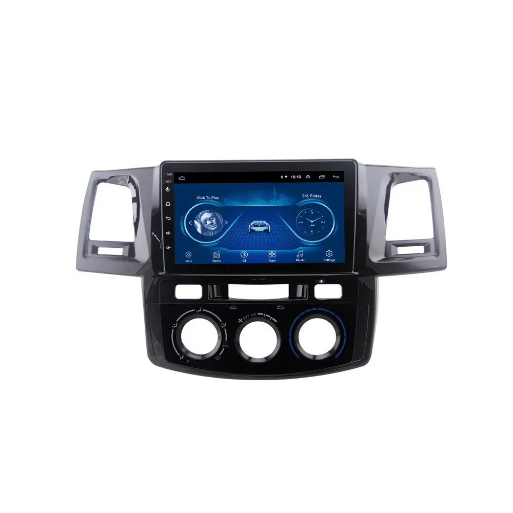Écran intelligent HD Carplay Lecteur MP5 Voiture Dashcam Radio Système audio Android Auto Bluetooth Contivity pour Toyota Fortuner 2007-2015