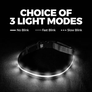 Pet LED Lights <b>Dog</b> Collar Polyester/Nylon Adjustable Fashion Eco-Friendly Night Safety Flashing Glow Dark <b>Dog</b> <b>Leash</b> <b>Dogs</b> Hair - Product Image 6