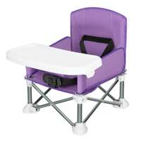 Siège d'appoint en métal pliant Portable de haute qualité pour enfants voyage intérieur extérieur avec plateau poche arrière chaise de plage fonction de salle à manger