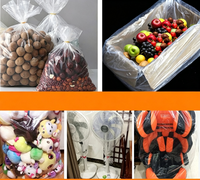 Sacs à soufflet durable thermosoudés avec fermeture auto-adhésive en nylon transparent personnalisables pour supermarchés – Vente en gros