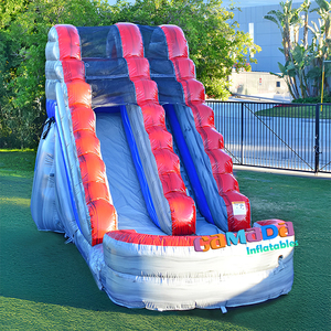 Toboggan aquatique gonflable géant en PVC, design et couleur personnalisables, pour jeux aquatiques et course, par le fabricant Magic - Product Image 6