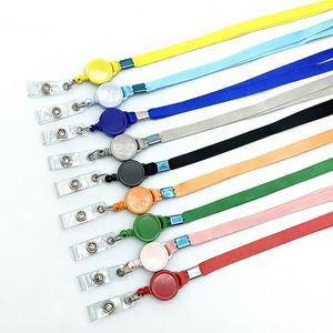 Scalable Custom logo <b>Polyester</b> <b>Lanyard</b> Chest Card Sleeve Hanging Rope for Work Certificate Factory Tag - Product Image 3