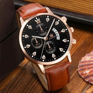 5pcs/set Women's Alloy Digital <b>Watch</b> Set 3BAR Water Resistance Cool Three-eye Quartz Design + XSVO Dial Beaded Weave Bracelet - Product Image 2