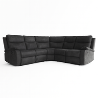 Wettbewerbsfähiger Preis Meistverkauftes Hochwertiges Wohnzimmermöbel Echtleder-Ecksofa-Set 6-Sitzer Sektionales Relaxsofa