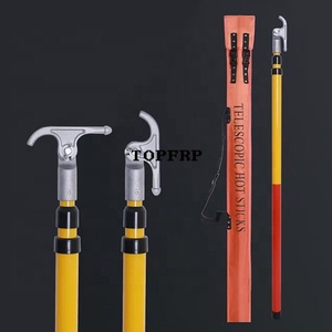 5m 6m 7m 8m 9m 10m High Voltage Resistance Fiberglass Telescopic Hot Stick - Product Image 1