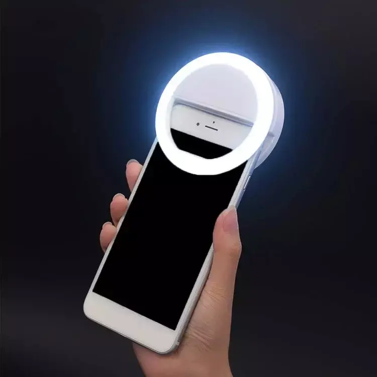 3 levels Portable Mini Rechargeable Cell Phone Mobile Beauty Usb Photographic Lighting Led Selfie Ring Light For Iphone