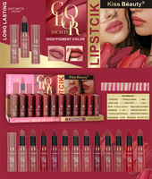 Kiss Beauty Rouge à lèvres liquide mat velours longue tenue 3,5g, haute pigmentation, maquillage cosmétique pour les lèvres, vente en gros