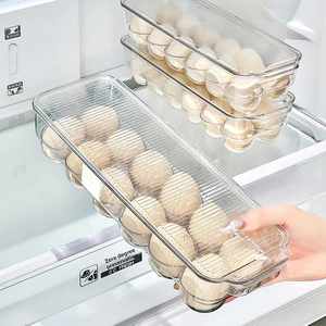 Kitchen <b>Light</b> Luxury Portable <b>Egg</b> Storage Box Large Capacity Stackable Transparent <b>Egg</b> Tray Food Organizer Box Lid Refrigerator - Product Image 3