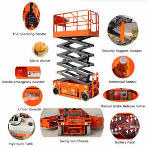 מצב חדש פלטפורמת עבודה להרים ידני מיני: 0.3t 1t קיבולת t 2t, 3-9 גובה, גובה מנוע חשמלי מונע עם משאבת מנוע - Product Image 6