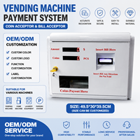 Comptoir de bar compact, changeur de jetons automatique 24h/24, accepteur de billets de table, double affichage LED, machine à monnaie verrouillable de petite taille