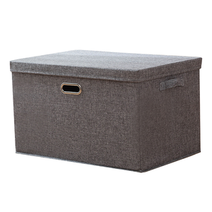 2023 New Arrival Cloth Art Linen Foldable Home Organizer Clothing Toys Books Snacks Storage Boxes Organizers