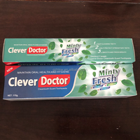 Vente en gros de dentifrice Clever Doctor Minty Fresh 115g, nettoyage de la bouche, protection des gencives, haleine fraîche et parfum durable, soins bucco-dentaires