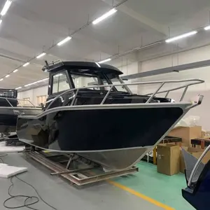 Aluminium Cabin Cruiser Fishing Vessel Boats Aluminum Yacht Fishing Boat With Watercraft Trailers
