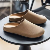 Sandales mules respirantes à semelle souple pour hommes – Style décontracté et minimaliste, inspiré des mules à enfiler, idéales pour le printemps et l'extérieur