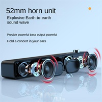 Haut-parleur sans fil créatif 5W pour ordinateur de bureau et portable avec éclairage LED RGB, subwoofer longue durée 5W, stéréo home cinéma, cadeau