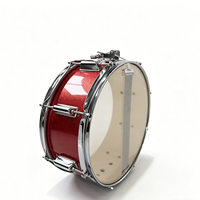 Tambourin en bois de peuplier 14x5.5 avec 8 cordières et pièces de fixation complètes pour la pratique des groupes adultes