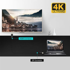 <span class=keywords><strong>1</strong></span>.8m 6FT 4K x 2K mạ vàng dp để <span class=keywords><strong>HDMI</strong></span> Adapter Cáp dây hiển thị cổng Nam để HDTV nam Cáp chuyển đổi PC máy tính xách tay - Product Image 6