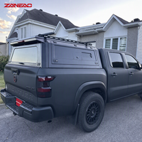 Capot rigide en alliage d'aluminium pour pick-up avec portes latérales solides et porte arrière vitrée pour GMC Canyon