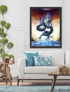 PET Lenticulaire Deep 3D Flips Effet <span class=keywords><strong>Dragon</strong></span> Image Plastique Animal et Ange Style - Product Image 6
