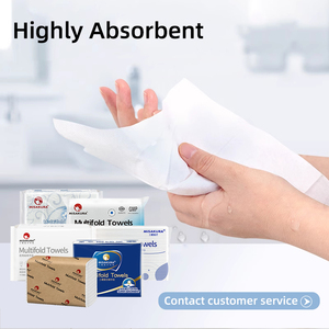 Nhiều Gấp Chất Lượng Tốt Giấy Dập Nổi Khăn Tay N Gấp 1 Lớp 2ply Trắng Thấm Nhiều Khăn - Product Image 2