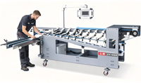 Empileur de cartons automatique JY-450 conçu pour les machines plieuses-colleuses à grande vitesse, adapté aux cartons en carton monocouche, empileur de boîtes automatique
