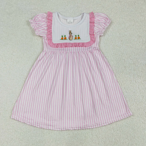 Oferta Especial: Conjuntos de Ropa para Hermanos con Bordado de Zanahoria y Conejito de Pascua, Ropa de Verano para Niños - Product Image 5