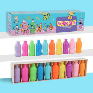 Jeu de devinettes amusant en bouteilles plastiques pour enfants de 5 à 7 ans – Jouet éducatif de mémoire des couleurs et d'association de boissons pour l'entraînement cérébral - Product Image 3