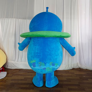 外星人主题毛绒吉祥物服装，适合成人男女通用，适用于科技展览、生日派对、品牌活动 - Product Image 4