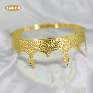 Yachen Vua Vương Miện Kim Loại Tóc Ban Nhạc Cho Nam Giới Cổ Vàng Vương Miện Và Vương Miện Cho Chủ Đề Sinh Nhật Bên Trang Phục Phụ Kiện - Product Image 4