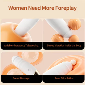 Pen Vibrator Women 10-Frequency Silicone Waterproof USB Charging <b>Masturbation</b> Teasing Orgasm Adult Sex Toys 50 DB Noise - Product Image 2