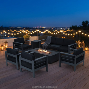 <span class=keywords><strong>Conjunto</strong></span> de Sofás de Esquina para Patio <span class=keywords><strong>Exterior</strong></span> de Aluminio, Moderno y Lujoso, Resistente a la Intemperie, con Asientos Profundos, para Jardín, <span class=keywords><strong>Terraza</strong></span>, Balcón o Porche - Product Image 4