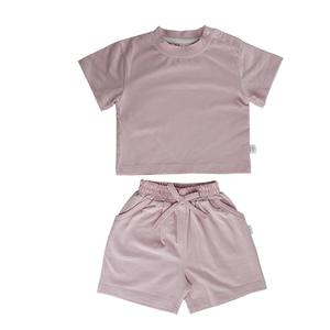 Set di <span class=keywords><strong>Abbigliamento</strong></span> per Neonato 100% Cotone Casual <span class=keywords><strong>Estivo</strong></span> 2 Pezzi Manica Corta per Bambini Piccoli Vestiti per Neonati <span class=keywords><strong>Abbigliamento</strong></span> per Bambini - Product Image 5